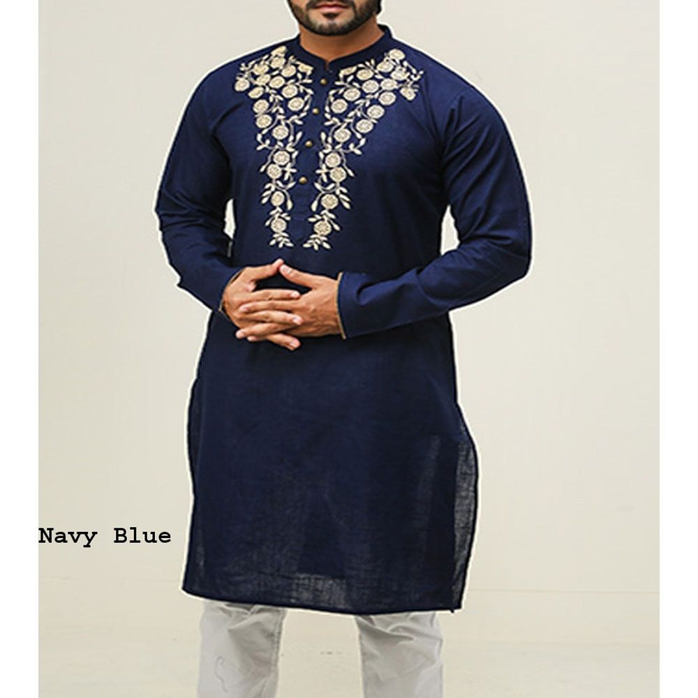 Semi Long Lilen Printed Panjabi for mens