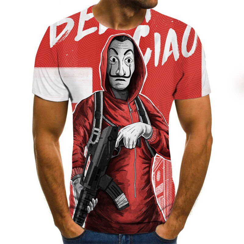 3D Printed T Shirt Men Joker Face Casual O-neck Male Tshirt Clown Short Sleeve Funny T Shirts Summer Tee Shirt Homme