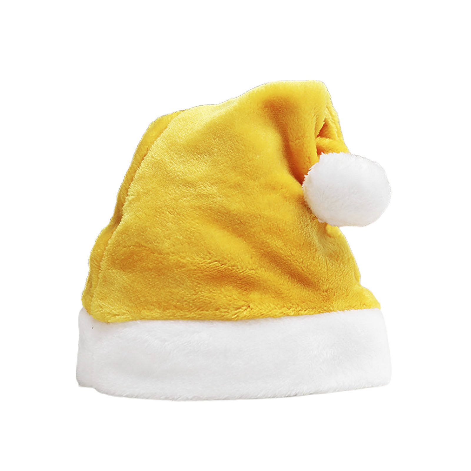 Christmas Hat Fine Workmanship Soft Touching Plush Xmas Cap
