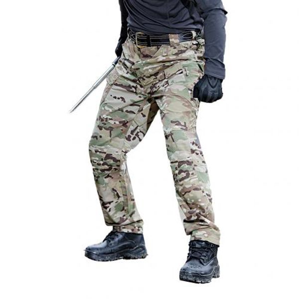 Men CMulti-Pockets Cargo Pants Quick Dry Outdoors Sports Tactical Trousers black Trousers for Travel Hiking climb