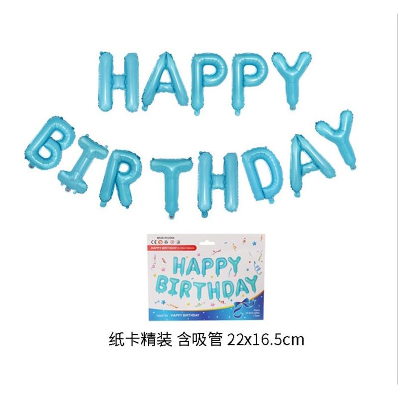 cartoon hat 18inch balloons Letter Happy Birthday balloon air ball inflatable toy wedding party happy birthday Cartoon hat