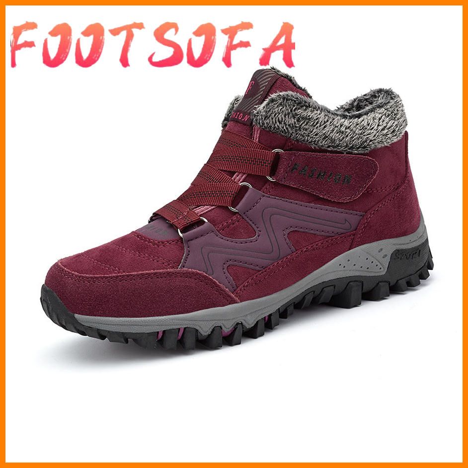 Winter Outdoor Boots Unisex Brand Designer Hiking Shoes for Couples Plus Velvet Men Women Hunting Shoes Climbing Boots