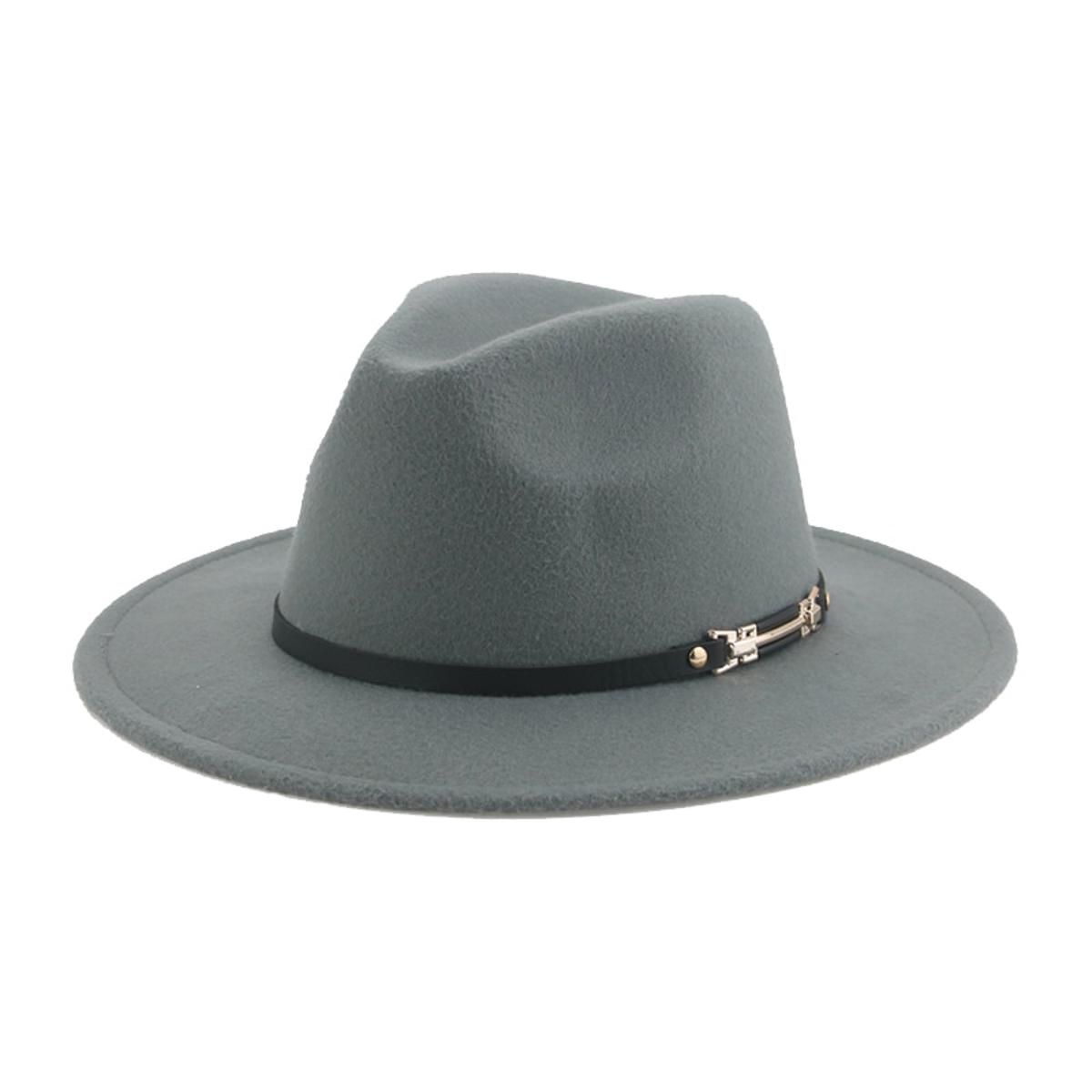 Hats for Women Fedora Wide Brim Belt Band Church Wedding Decorate Men's Hat Panama Jazz Caps New Pamelas Y Tocados Para Bodas