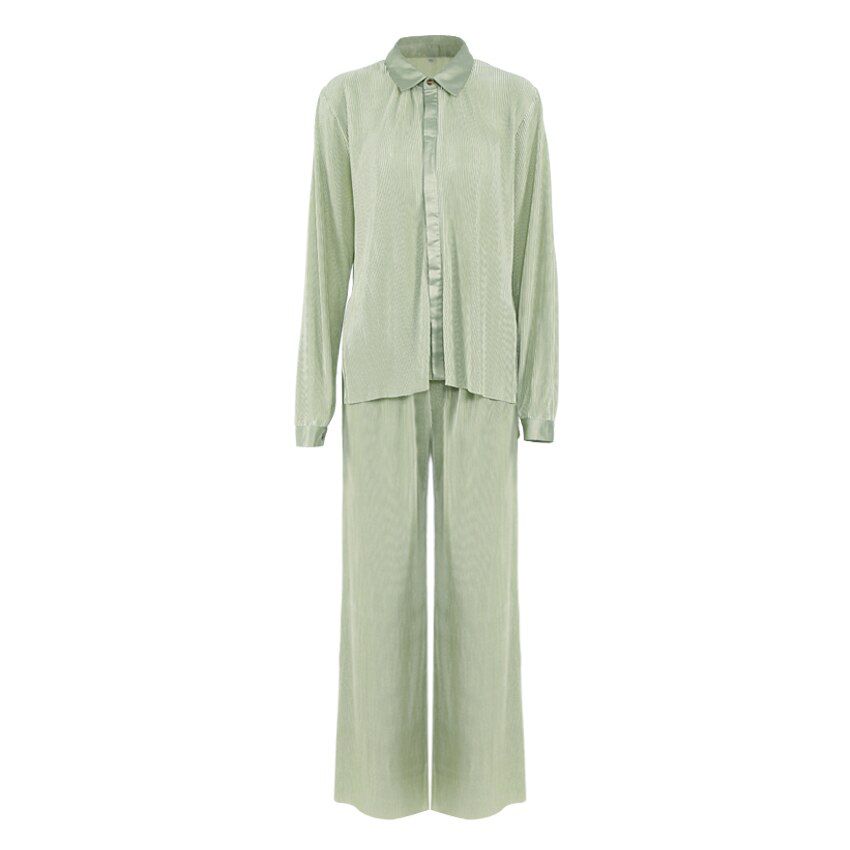 Khaki Pleated Wide Leg Pants Women Trousers Elegant Casual Palazzo Pants Elastic High Waist Ruched Oversized Pants Ladies