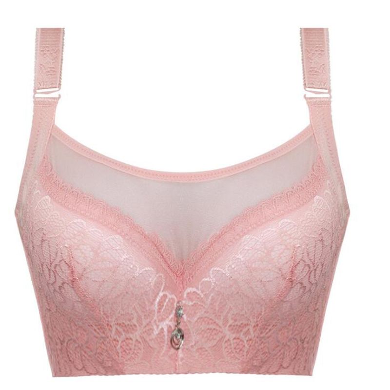 Large Size Fashion  Lady Underwear Adjustable Push Up Bra Grenadine Lingeries C D Cup For Women Bralette Top female intiamtes