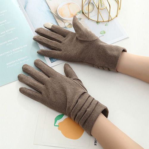 Women's Gloves Thick Section Keep Warm Touch Screen Windproof ChristLovely Plus Velvet Inside Female Winter Gloves