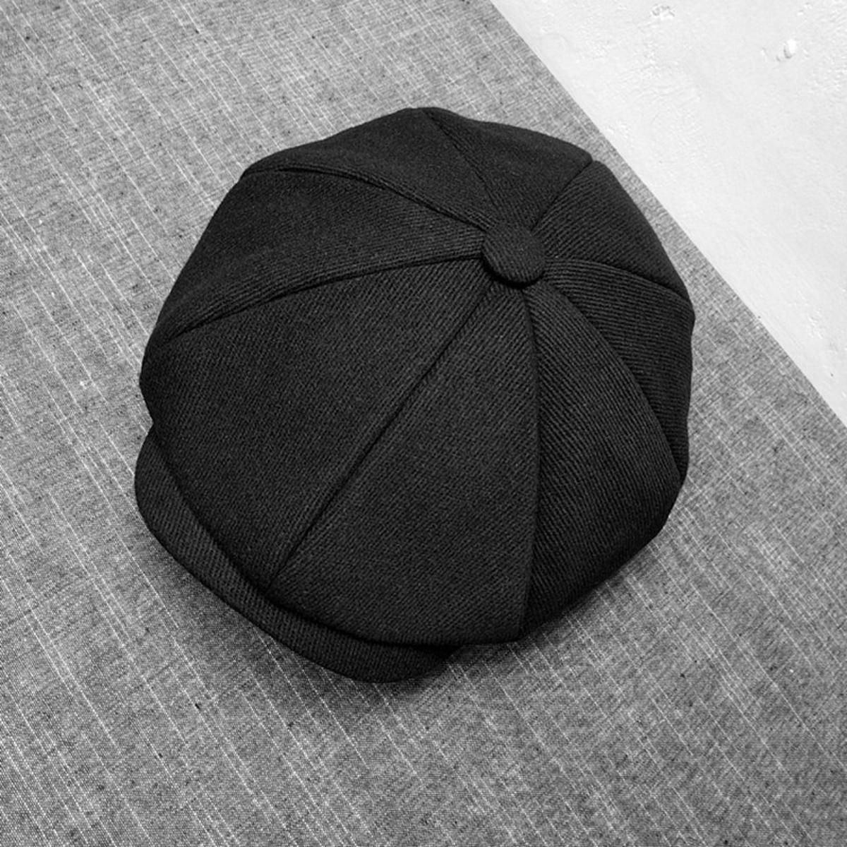 Woolen Newsboy Cap Black TOctagonal Hat Men Women Retro Beret Ladies Coffee British Painter Hat Autumn Winter Cap BLM11