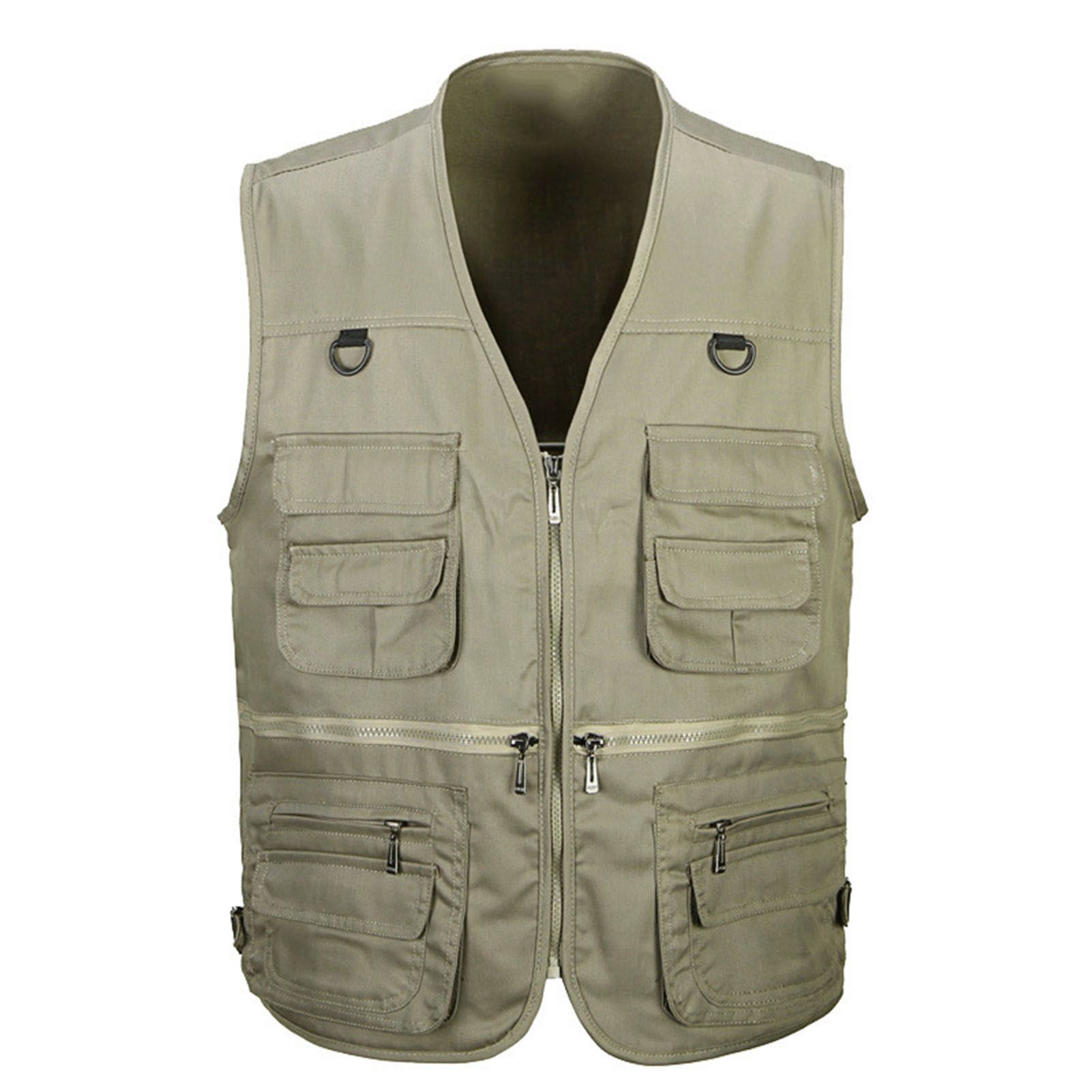 Waistcoat Solid Color Breathable Men Vest