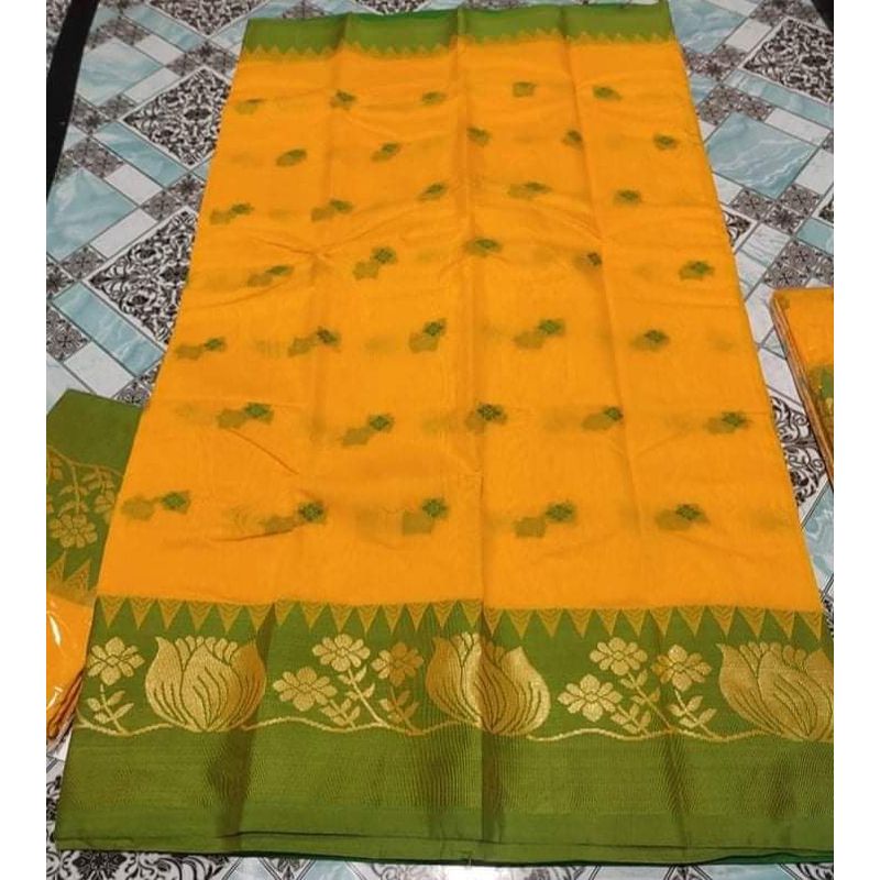 Exclusive Multicolor Trendy Collection (Basonti Colour Falgun) Saree For Women