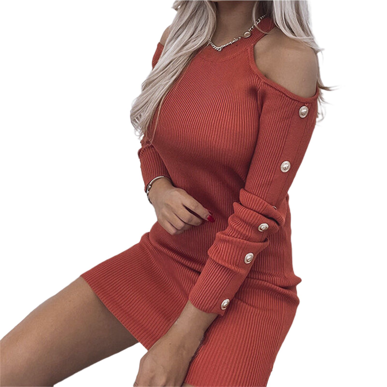 Girls Dress Long Sleeve Elastic Waist Tight Fashion Dress
