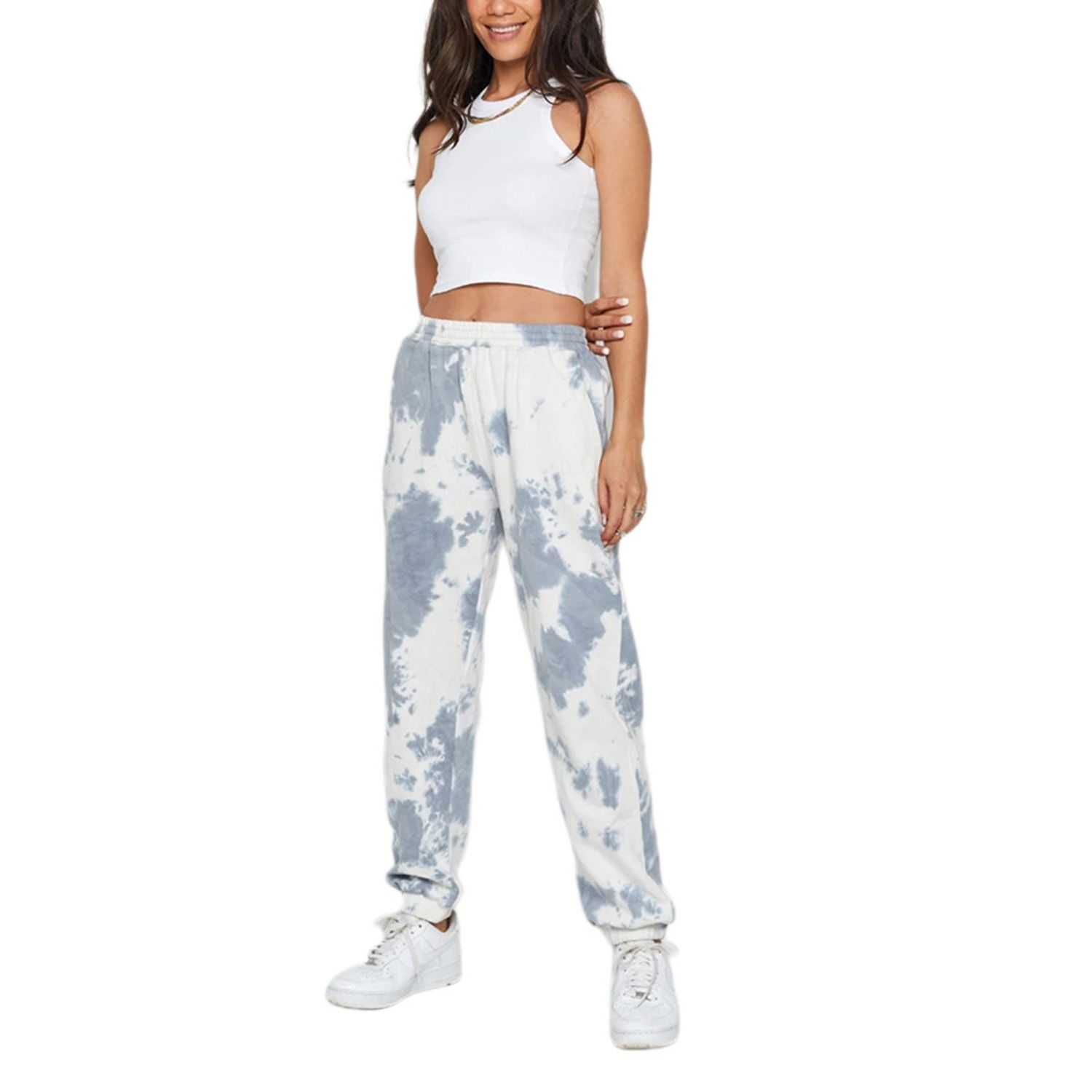 2021 Female Pants, Fashionable Floral Print High Waist Pants Casual Trousers for Women, S/M/L/XL