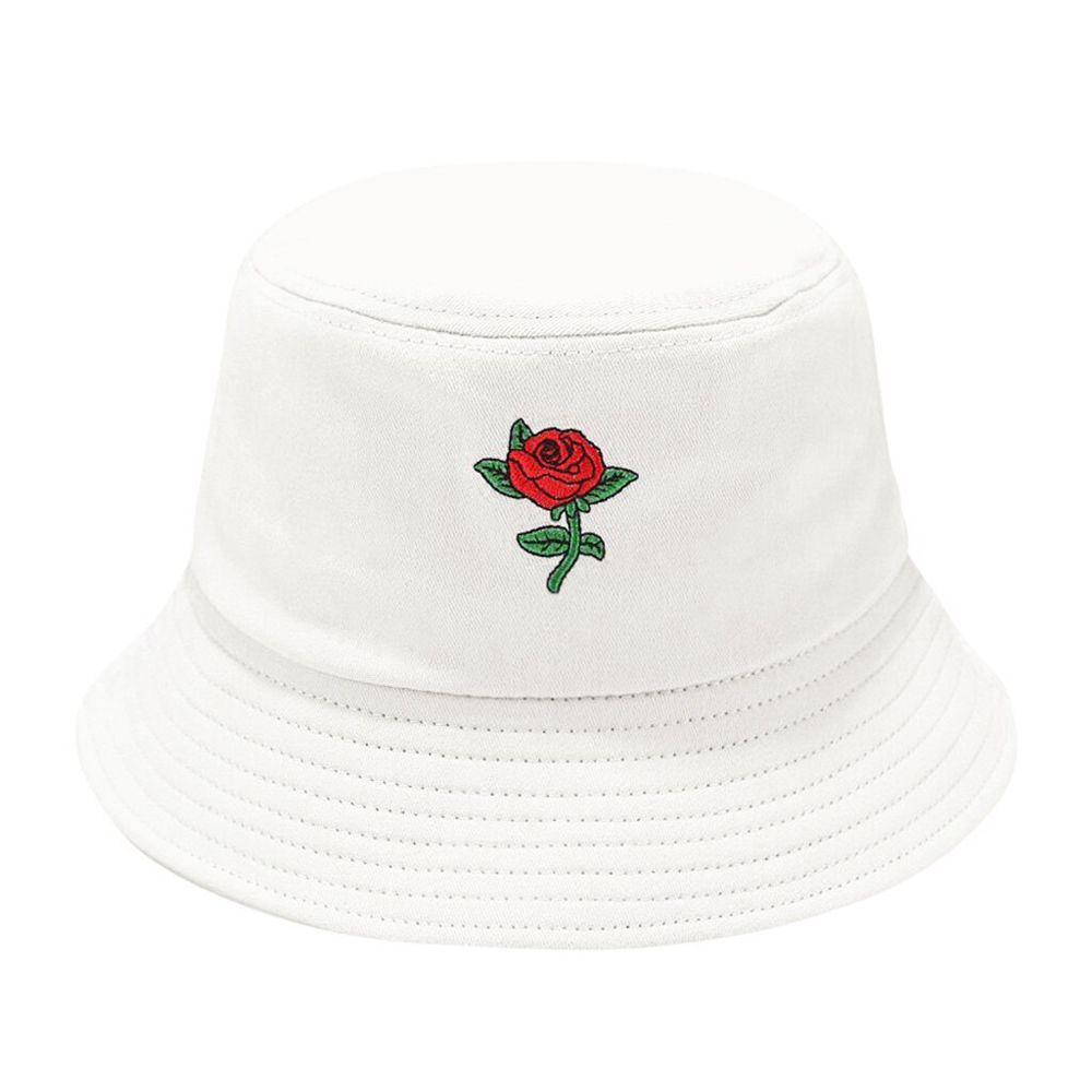 Outdoors Flower Cap Bucket Unisex Women Men Rose Print Fisherman Hat Sunscreen Outdoor Панамы Casquette