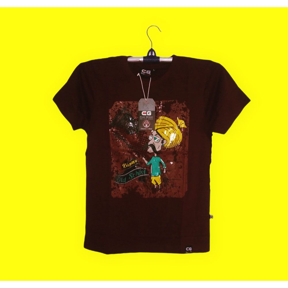 Premium Cotton Contrast T Shirt For Men