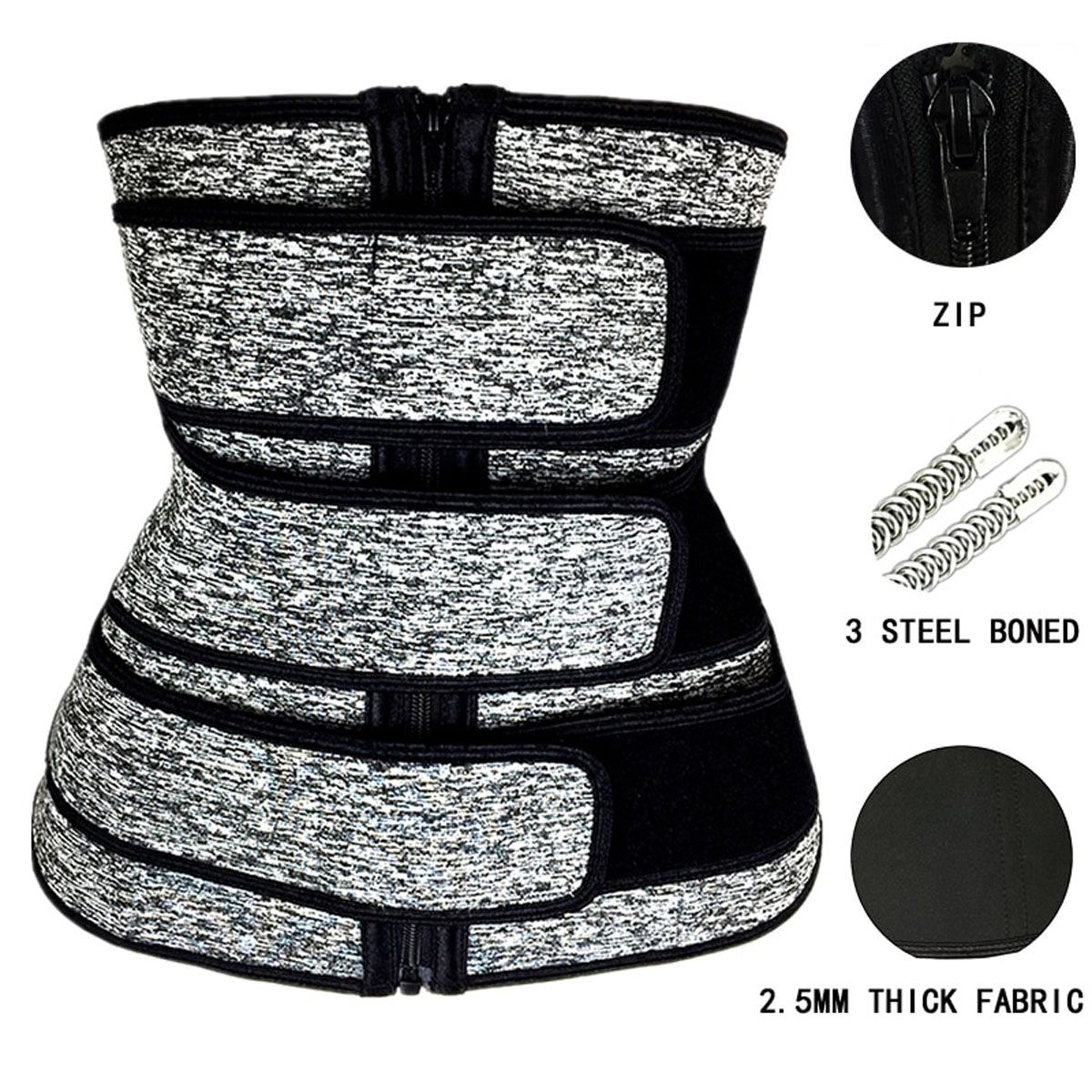 Workout Waist Trainer Women Sauna Sweat Belt Body Curve Shaper Corset Slimming Weight Lose Tummy Belly Girdles Shapewear Fajas