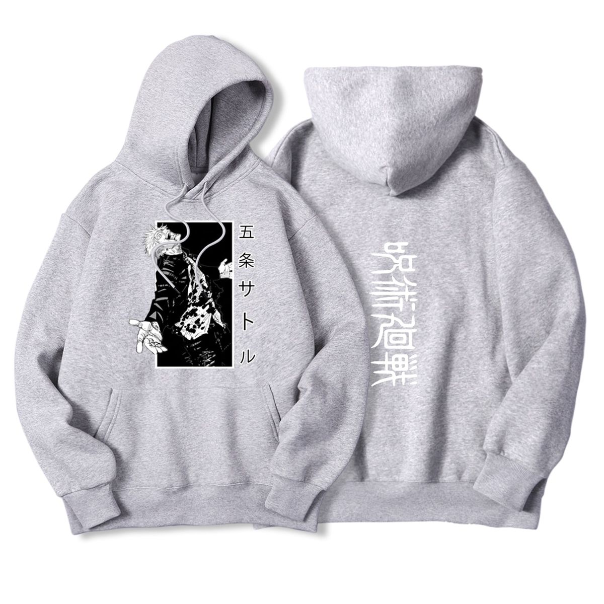 Jujutsu Kaisen Gojo Satoru Comics Print Hooded Men Warm Winter Sweatshirts Fashion Harajuku Hoodies Casual Streetwear Unisex New