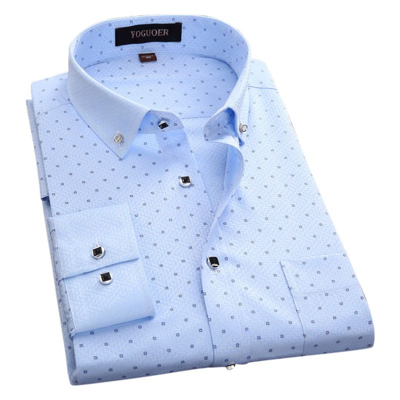 Stylish & Fashionable Trendy Cotton Ball Printed Long Sleeve Formal Shirt For Men - Shirt For Men