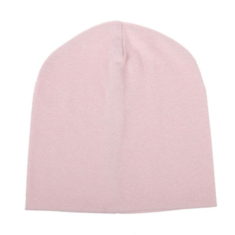 2019 Fall Solid Casual Ear Warm Kids Children Thin Stich Elastic Hat Cap Boy Girl Fashion Accessories-XMC