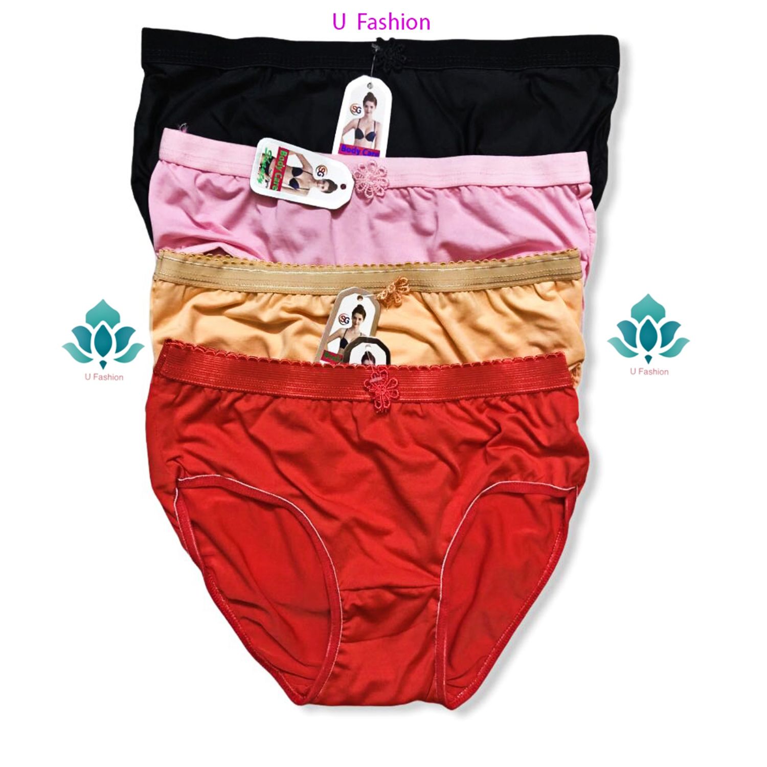 Ladies Underwear Silk Panty- 2 pcs