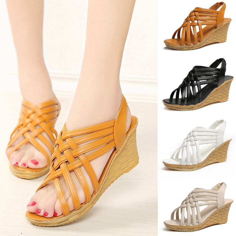 Fashion women wedges high heels sandals shoes women summer sandals comfortable shoes