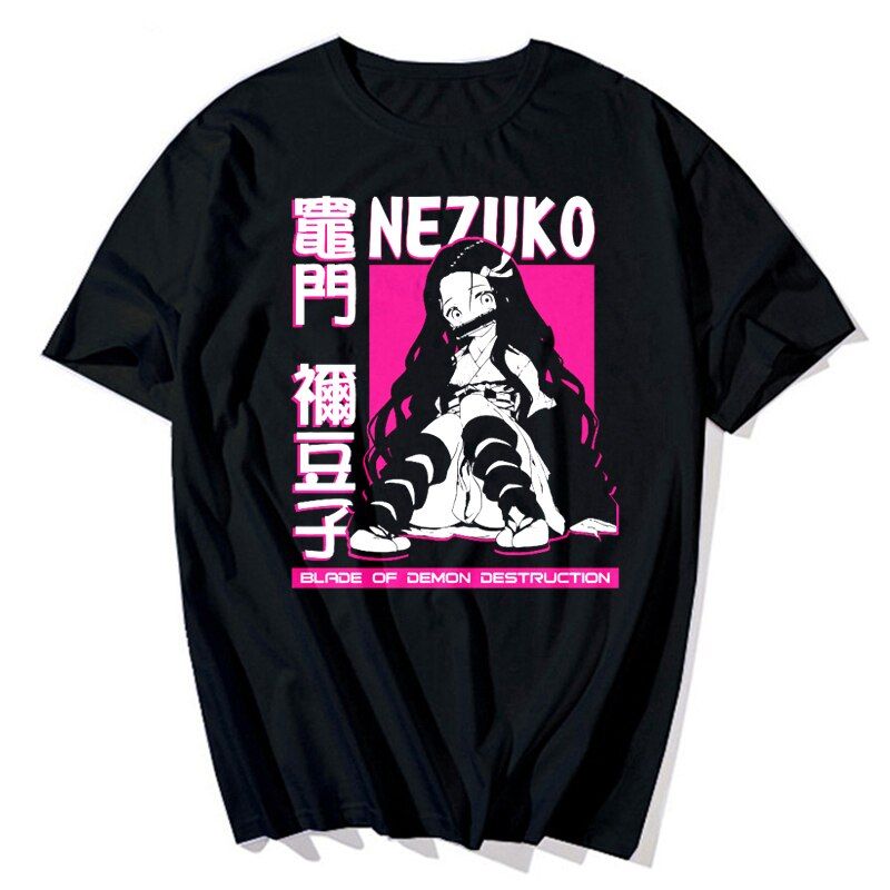 Demon Slayer Kimetsu No Yaiba Men's Tshirt UniKawaii Anime T-Shirt Tanjirou Kamado Graphic Harajuku Cartoon T Shirt Male Top