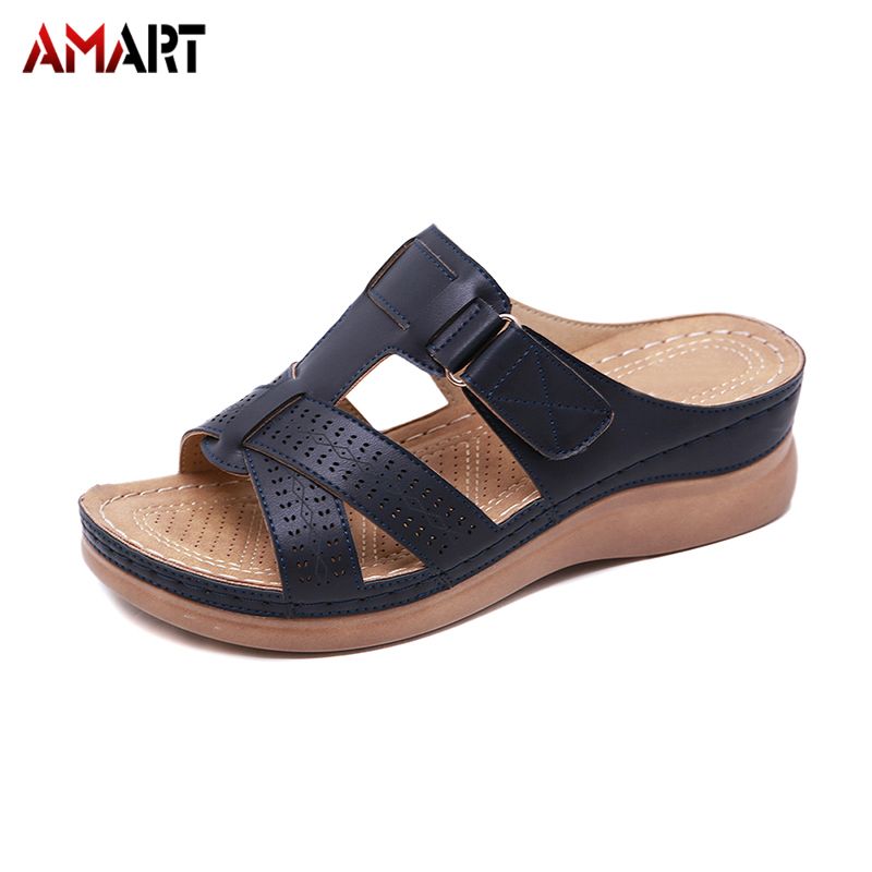 Women Premium Orthopedic Open Toe Sandals Vintage Anti-slip Breathable for Summer