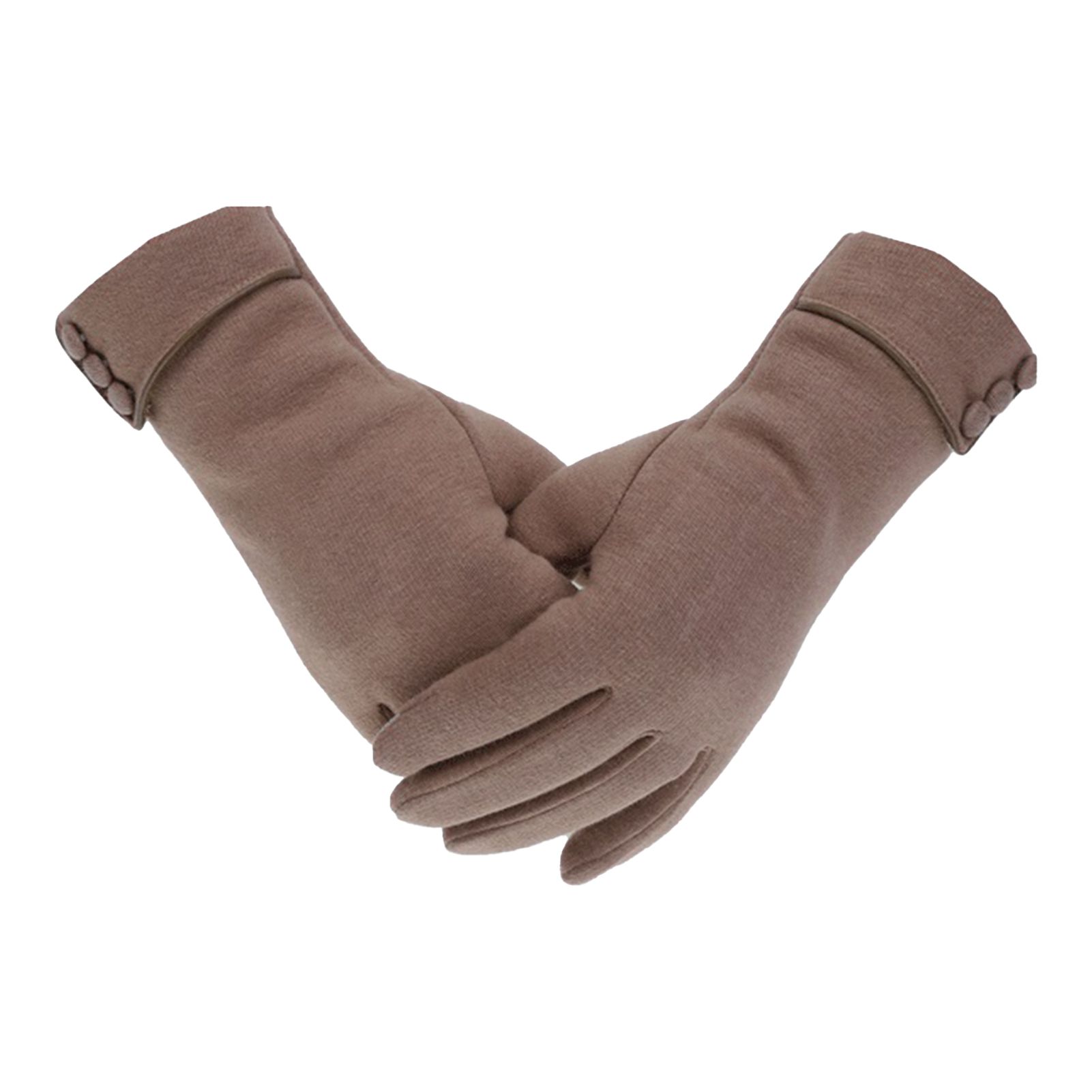 Women Gloves All Match Windproof Pure Color Gloves