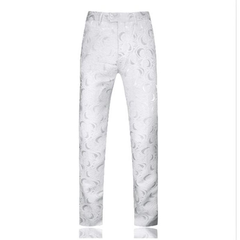 Red Men's Suit Pants Wedding Party Trousers Fashion Business Dress Pants Men Blue Black Pantalones Hombre White Slacks S-5XL 6XL