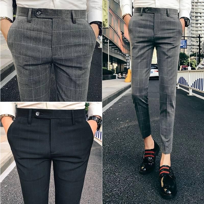Pants Korean version of the nine pants casual men's trousers beam pants men's slim feet pants men