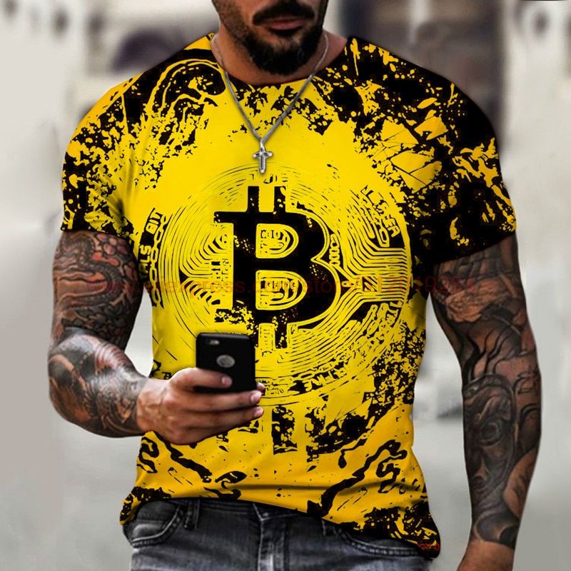 3D printing slim round neck pullover men Casual streetwear fashion T-shirt men's short-sleeved loose T-shirt  XXS-6XL