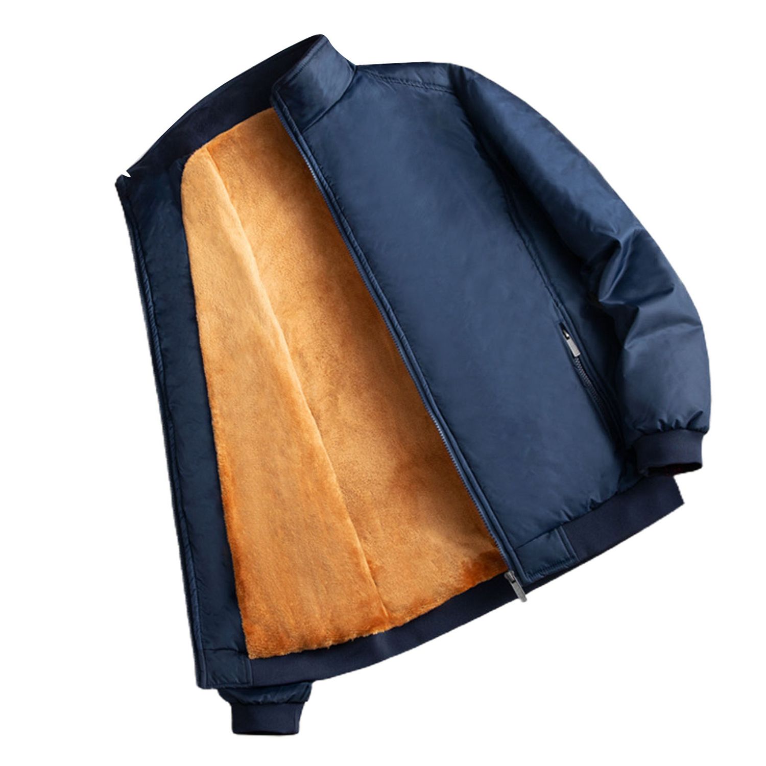 Men Winter Jacket Long Sleeve Winter Windproof Flight Jacket Outwear