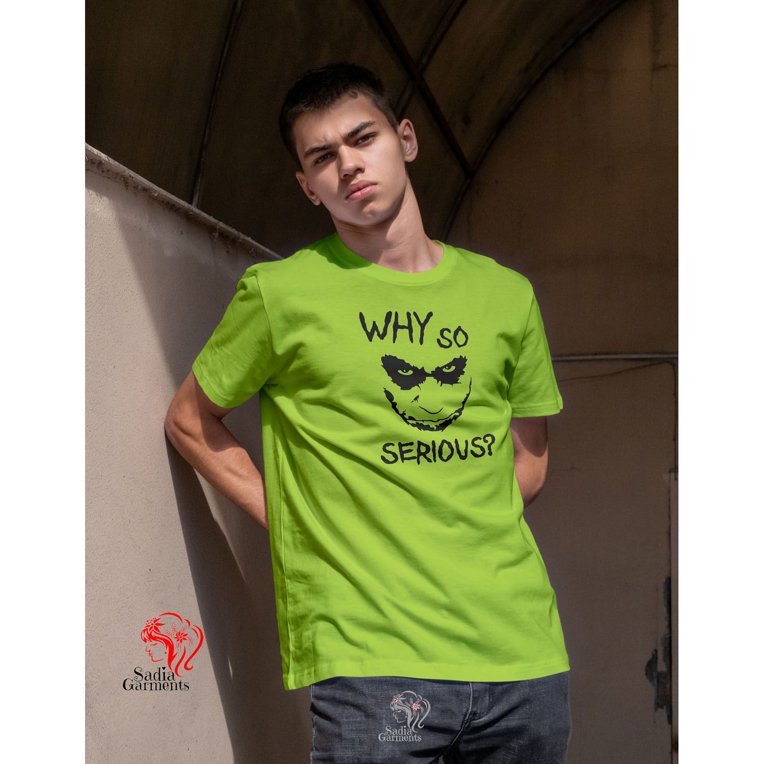 Why So Serious Round Neck Half Sleeve Tshirt