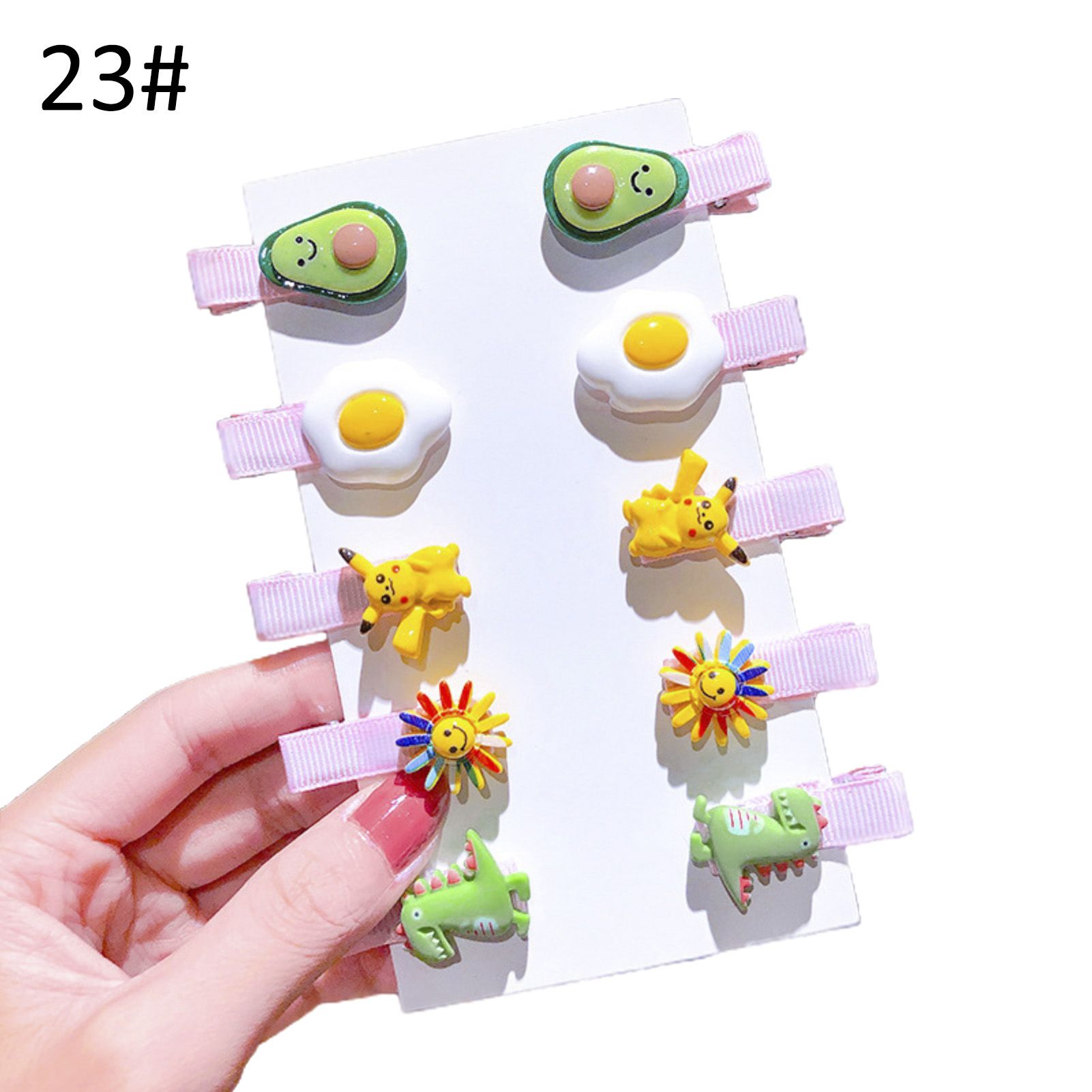 Multi-colored Ice Cream Girl Hairpin Duckbill Clip Hair Accessories Present
