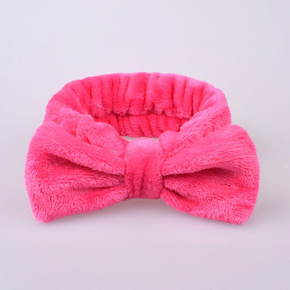 【ALLGOOD】Bow Makeup Cosmetic HeadbanElastic Hair Band For Wash Spa Yoga Sports Shower Beauty Facial Sncare Hairband