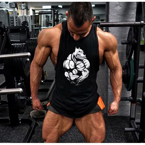 GYM New fashion cotton sleeveless shirts tatop men Fitness shirt mens singlet Bodybuilding workout gym vest fitness men