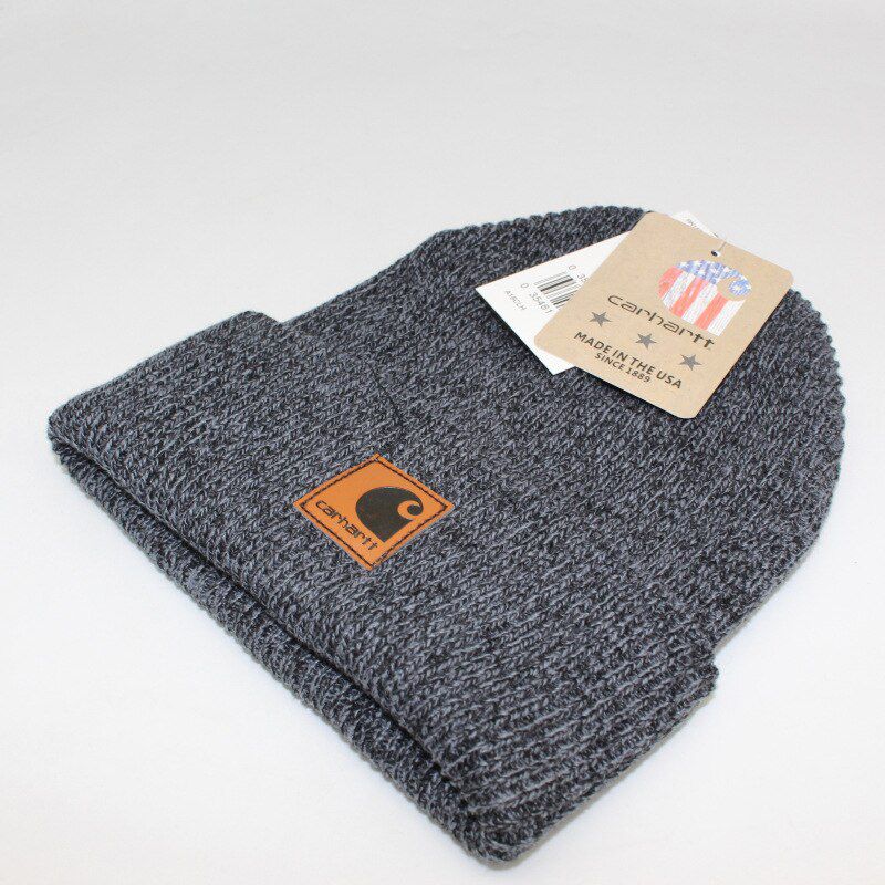 Knitted Hat Men's and Women's Versatile Cold Hat Lovers Student Warm Hat Mixed Style Label Yarn Tooling Ancient Leather