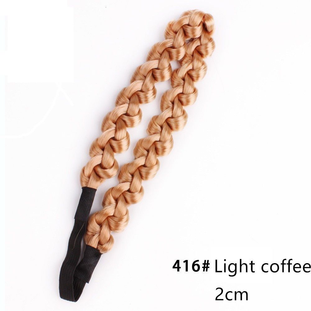 Wide Hairband Fishtail Braided New Bohemian Wigs Braid Thick Wide Headband Popular Fashion Hair Accessories Styling Tool