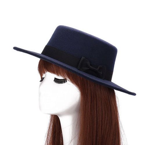 2021 Autumn Winter Mens Hats Fedoras Vintage Women Girls Felt Fedoras Flat Top Jazz Hat Church Hats Bucket Hat Chapeau