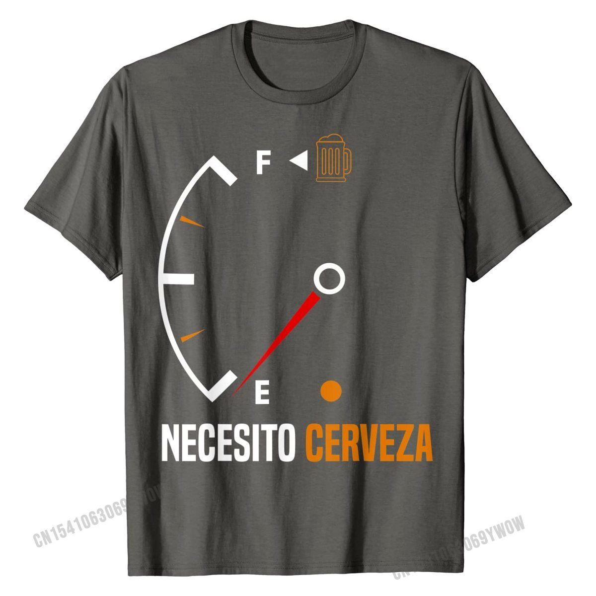 Mexican necesito cerveza cool & funny sayings T-Shirt Cotton Mens Tops T Shirt Family Latest Tshirts