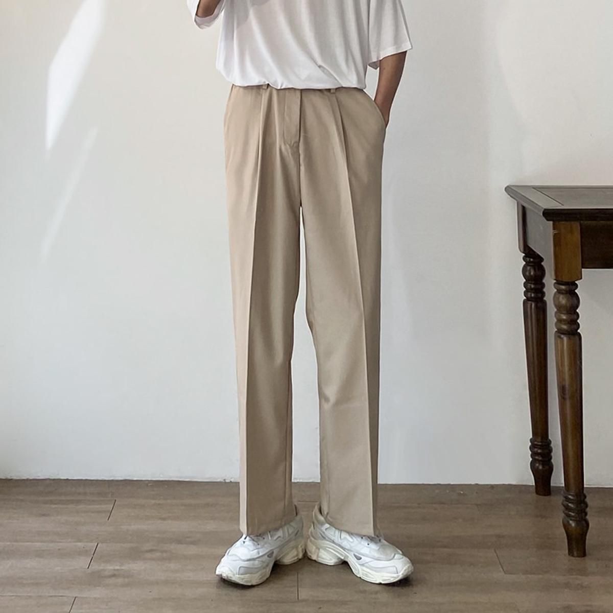 Mens Zippered Pockets Pants  Dress Pants  Mens Dress Pants  Business Casual  Dress Trousers  Slacks  Men Suit Pants
