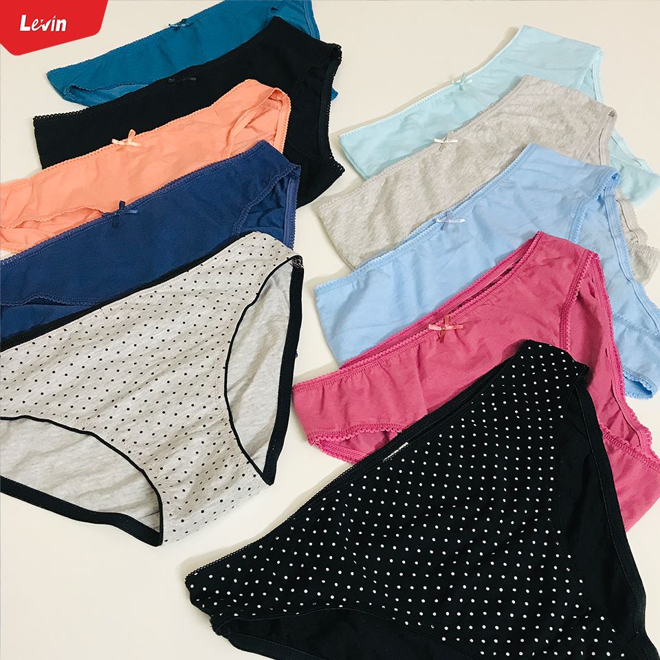 Pack of 10 Cotton Womes\'s Underwear Lace Hipster Panties Briefs Assorted Colors