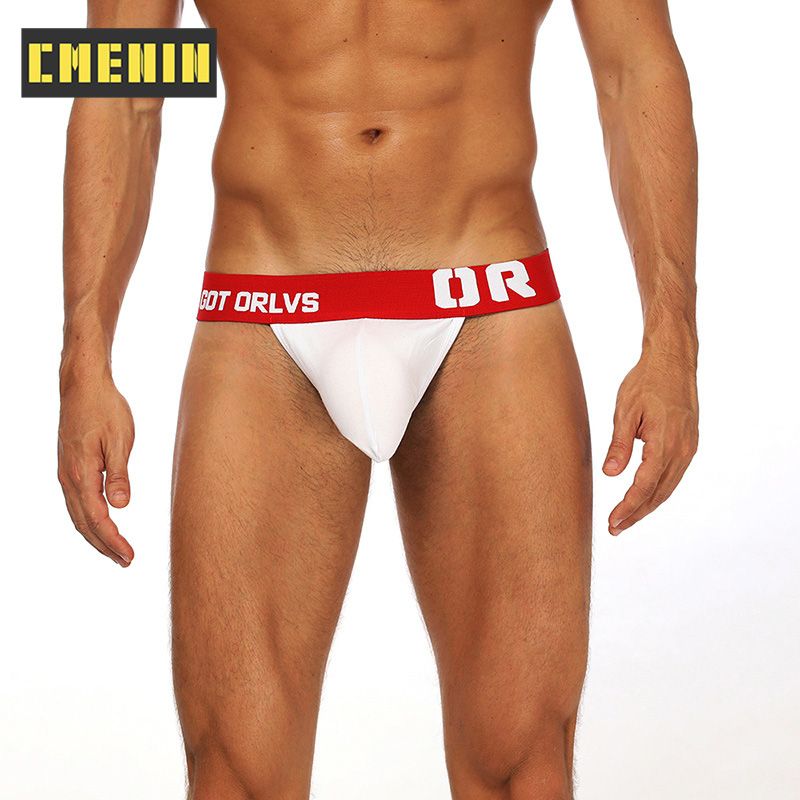 CMENIN Soft ORLVS (1 Pieces) Solid Ice Silk  Men Underwear thongss Mens Jockstrap  thongss And G strings CMENIN Soft Comfortable Splice Innerwear OR149