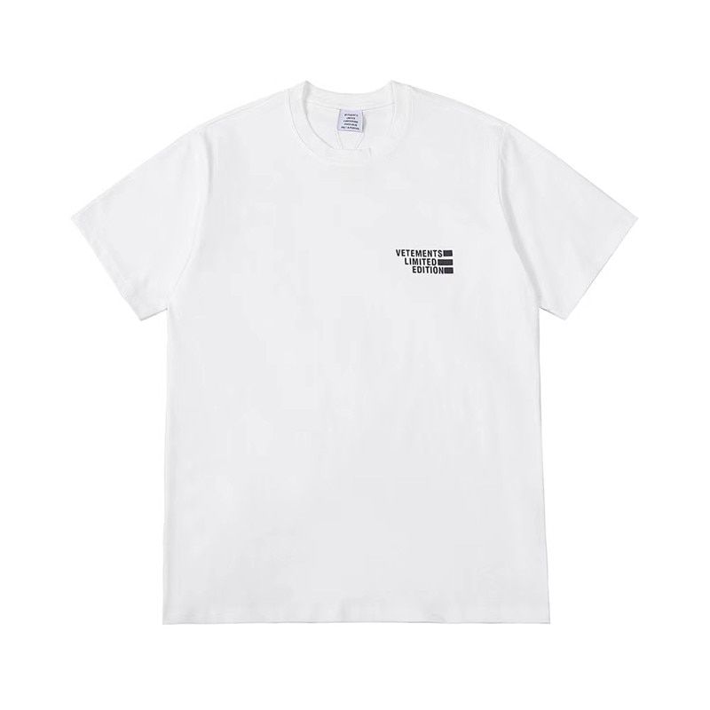 2021SS VETEMENTS LIMITED EDITION Tee Men Women High Quality VETEMENTS T-shirt VTM Tops Collar Tag