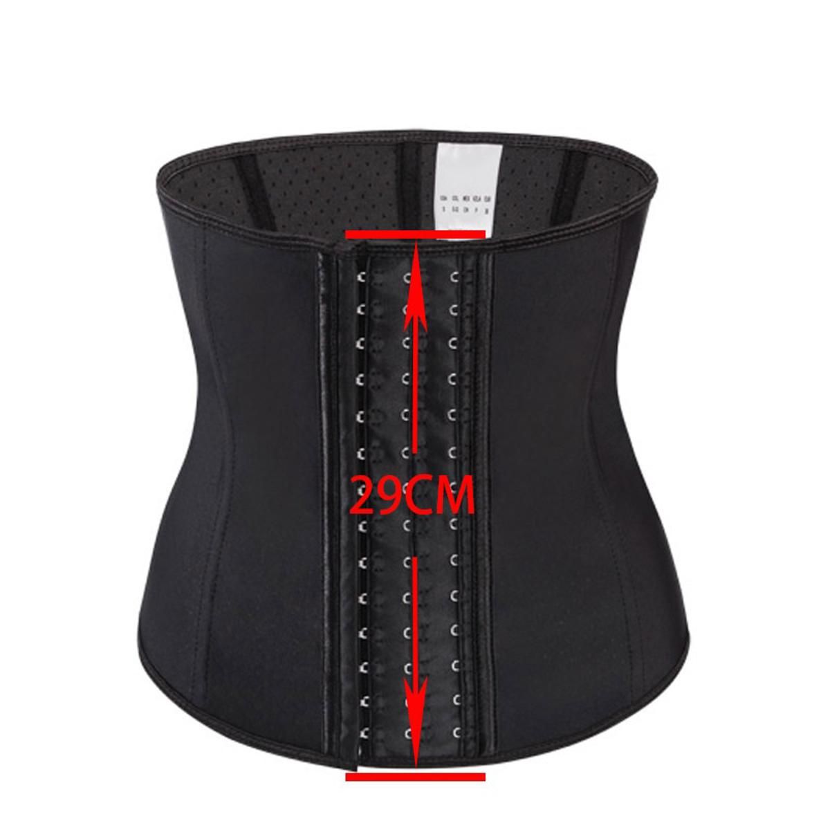 24cm Short 3 Layers Inner mesh ventilation Latex waist trainer body shaper corset fajas reductoras y modeladoras mujer корсет