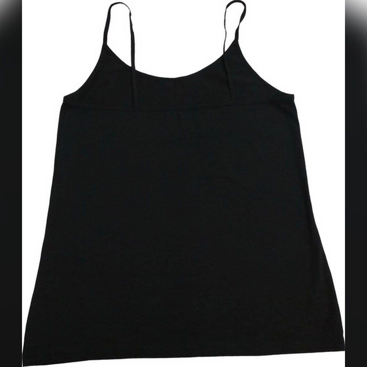 Black Cotton Spaghetti strap Camisole or Thanktop for Women
