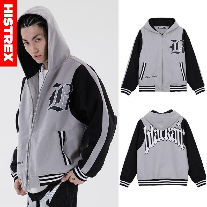 Dark Graffiti Men Women Jacket Parkas Streetwear Winter Hop Thick Padded Jacket Harajuku Cotton Punk Rock Jacket Coat