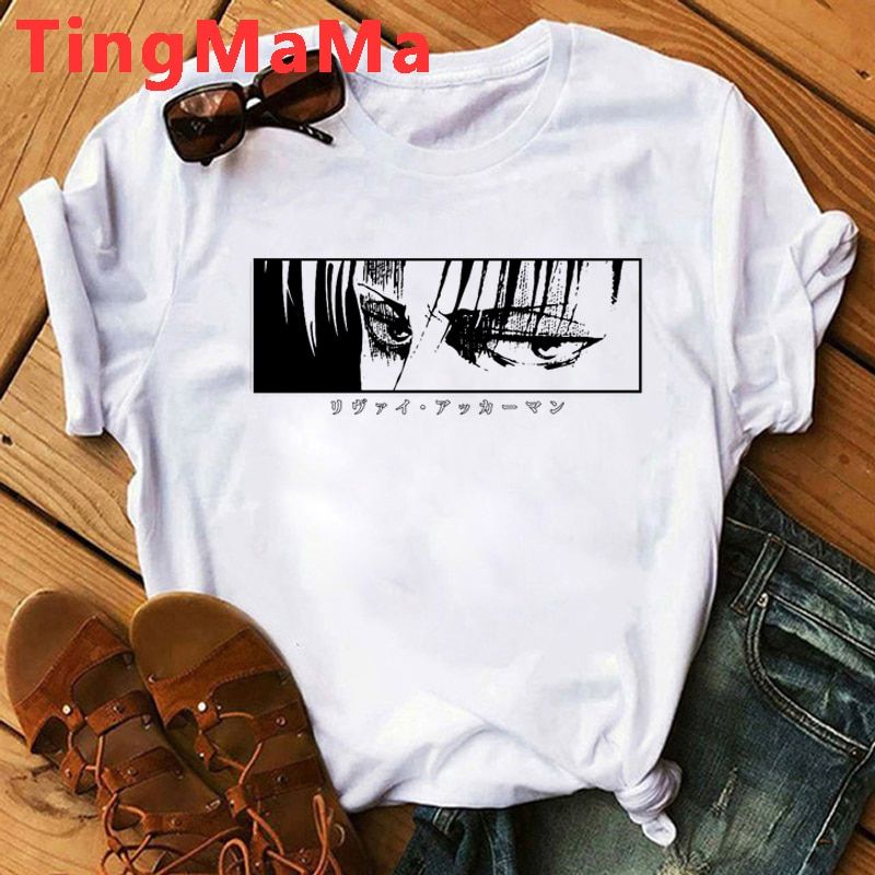 Jnese Anime T Shirt Men Attack on  T-shirt Kawaii Shingeki No Kyojin Tshirt Cartoon s Attack Graphic Tees Male