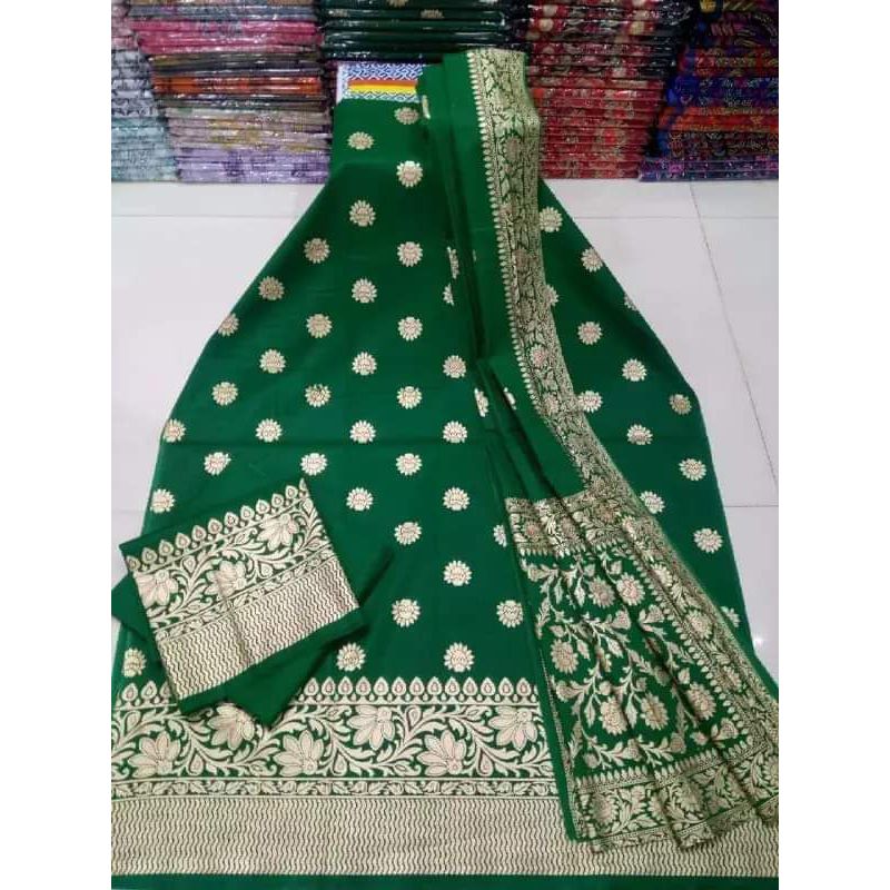 Afsan Skin Print Katan Style Cotton Three Piece (Salwer Kamez With Gorgeous Dupatta) Party Wear For Women. - 3 Pice Dress