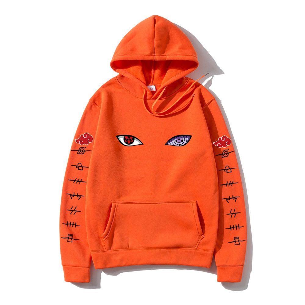 Harajuku Anime Hoodies Men Women Uchiha Uzumaki Hatake Eyes Printing Pullover Sweatshirt  Hop Streetwear Male Brand Tops