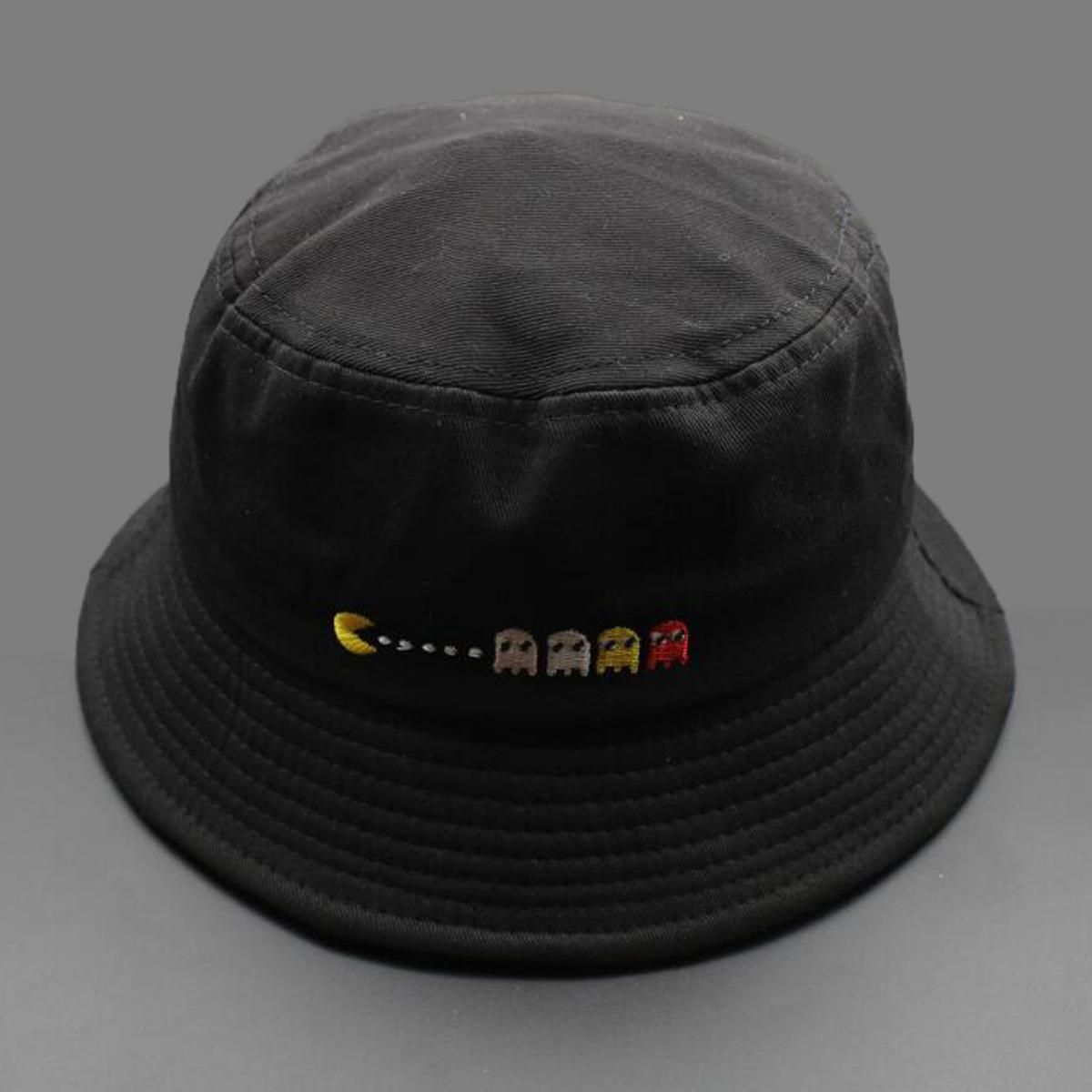 Cute Cotton Embroidery Bucket Hat Fisherman Hats Outdoor Casual Sun Cap For Men And Women