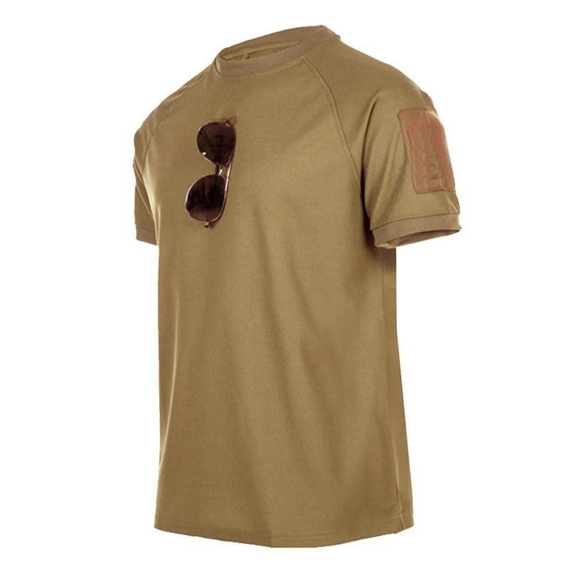 Tactical T-Shirts Men Sport Outdoor  Tee Quick Dry Short Sleeve Shirt Hiking Hunting   Men Clothing Breathable